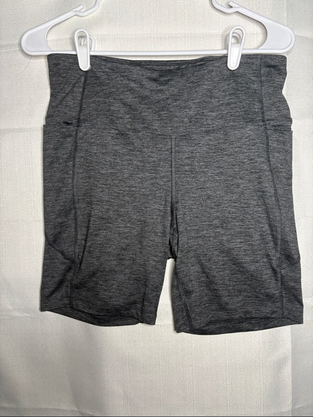 Athletic Works Women's Heather Charcoal Bike Shorts #3